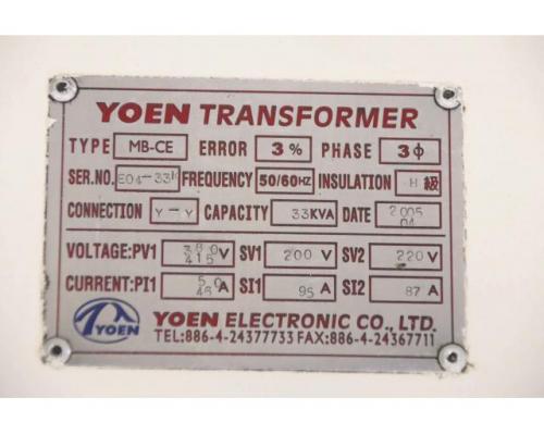 Transformator 33 kVA von Yoen – MB-CE - Bild 4