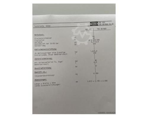 TRAUB TNS 65 D / 5 - Achs CNC Drehmaschine - Bild 9