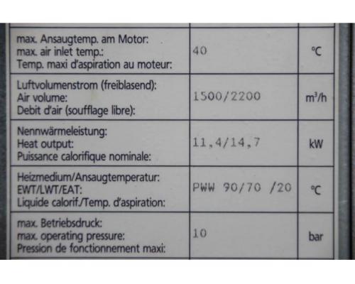 Hallenheizung 11,4/14,7 kW von Kampmann – TIP 5000  2-Stufen - Bild 8