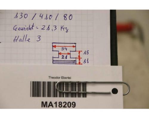 Wechselbacken Vierbackenfutter 3 Satz von unbekannt – Breite 34 mm - Bild 10