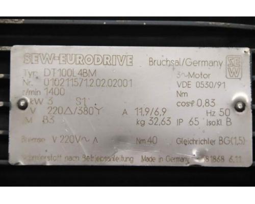 Elektromotor 3 kW 1400 U/min von SEW-Eurodrive – DT100L4BM - Bild 4