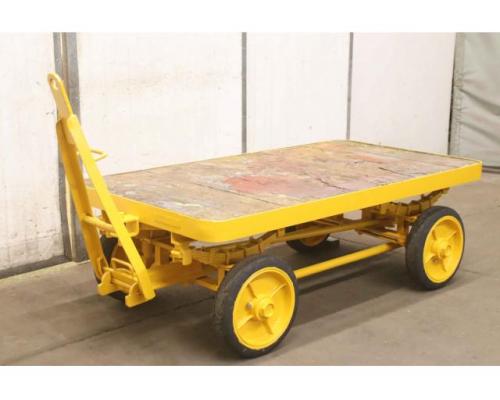 Schwerlast-Transportwagen 3 Tonnen von unbekannt – 1800/950/H590 mm gefedert - Bild 2