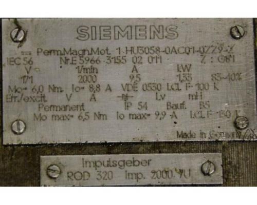 Permanent Magnet Motor von Siemens – 1HU3058-0AC01-0ZZ9-Z - Bild 4