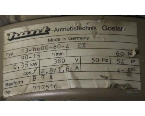 regelbarer Getriebemotor 0,55 kW  15-90 U/min von Hant – 13-ha00-80-4 EX - Bild 5