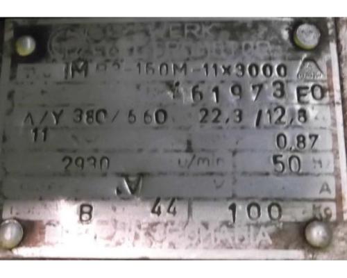 Elektromotor 11 kW 2930 U/min von ETM – IMB3-160M-11×3000 - Bild 4