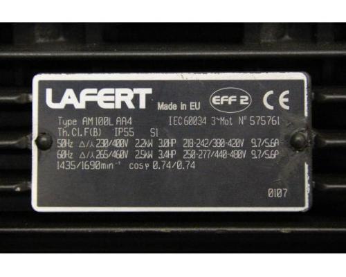 Elektromotor 2,2 kW 1435 U/min von Lafert – AM 100L AA4 - Bild 4