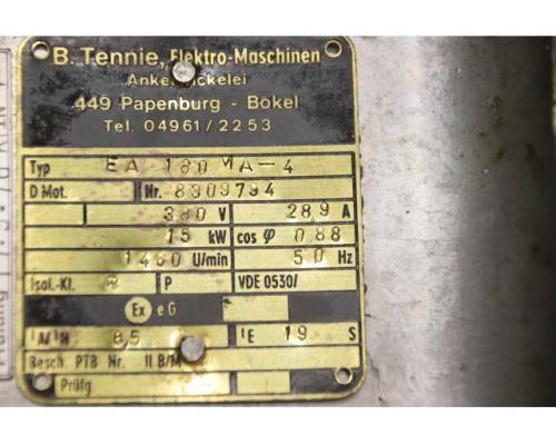 Elektromotor 15 kW 1460 U/min von Loher – eA 180 MA-4  Ex-geschützt - Bild 8