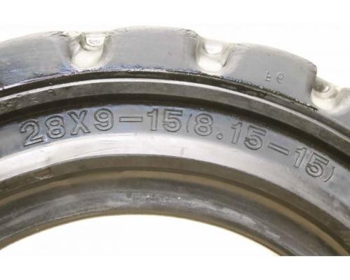 Vollgummi Reifen 2 Stück von CLARK – 28×9-15 (8.15-15)  RIM 7-00-15 - Bild 4