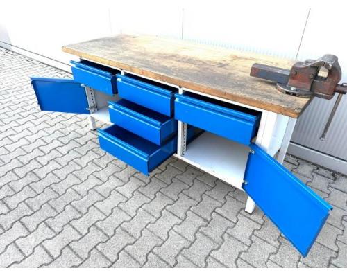 WERKBANK mit Schraubstock / Rau - 2Meter - Bild 7