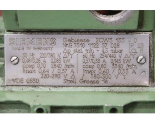 Gebläse 0,085 kW von Siemens – 2CW5 155-0 - Bild 4