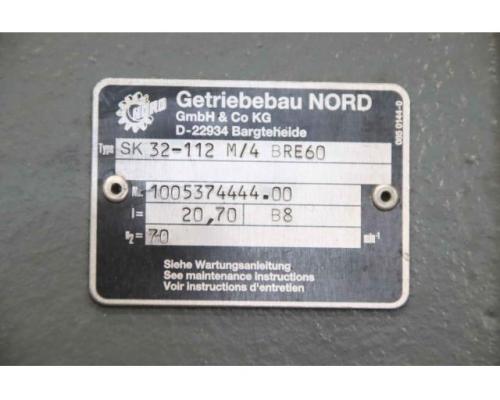 Getriebemotor 4 kW 70 U/min von Nord – SK 32-112 M/4 BRE60 - Bild 5