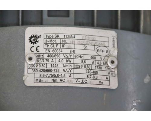 Getriebemotor 4 kW 70 U/min von Nord – SK 32-112 M/4 BRE60 - Bild 7