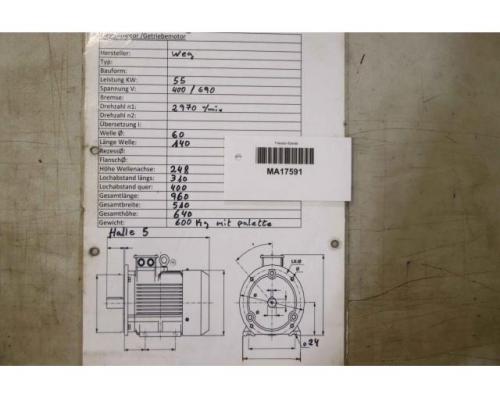 Elektromotor 55 kW 2970 U/min von Weg – 250S/M-02 - Bild 9