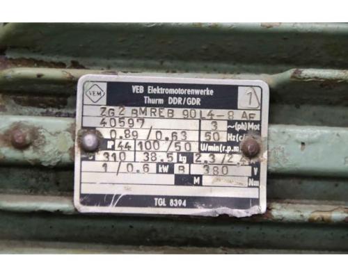 Getriebemotor 1/0,6 kW 100/50 U/min von VEM – ZG2 BMREB 90L4-8 AF - Bild 5