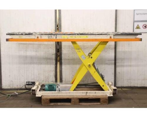 Scherenhubtisch mit Rollenbahn von unbekannt – Traglast 1000 kg  2400 x 760 mm - Bild 1