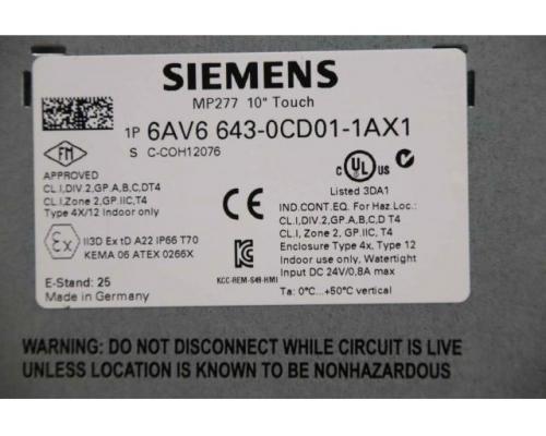 Simatic Multi Panel von Siemens – 6AV6 643-OCD01-1AX1 - Bild 9