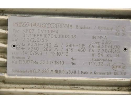 Getriebemotor 2,2 kW 9,6 U/min von SEW-Eurodrive – K67/A/II2GD  K67/II2GD DV100M4/II3GD - Bild 5