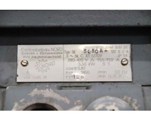 Getriebemotor 5,5 kW 126 U/min von Nord – SK 5080A–132 S/4 - Bild 5