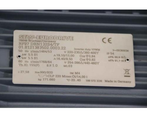 Getriebemotor 5,5 kW 53 U/min von SEW-Eurodrive – RF97 DRN132S4/TF - Bild 5