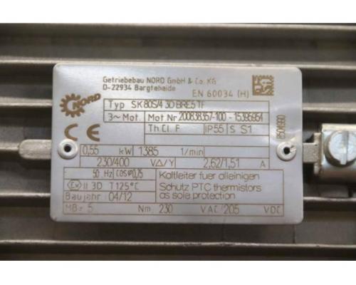 Elektromotor 0,55 kW 1385 U/min von Nord – SK80S/4 3D BRE5 TF - Bild 5
