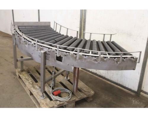 Kurvenrollenbahn Edelstahl von Schmid – 15 m/min Förderbreite 500 mm - Bild 1