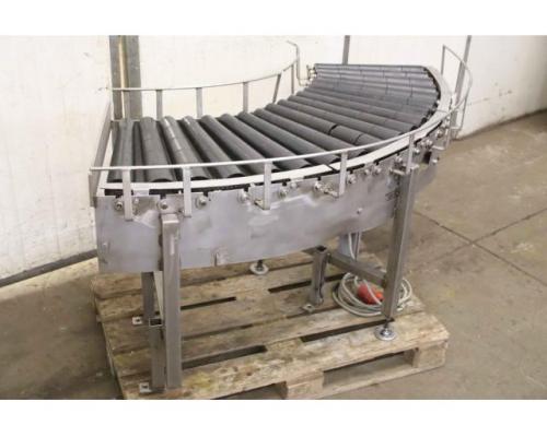 Kurvenrollenbahn Edelstahl von Schmid – 15 m/min Förderbreite 500 mm - Bild 2