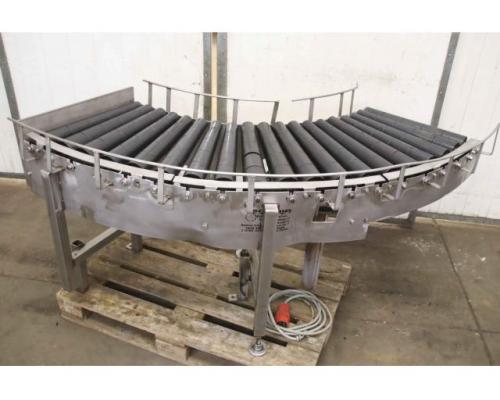 Kurvenrollenbahn Edelstahl von Schmid – 15 m/min Förderbreite 500 mm - Bild 3