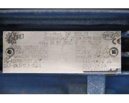 Getriebemotor 15 kW 39 U/min von Nord – 73F VL-160 L/4  SK 160L/4 - Bild 5
