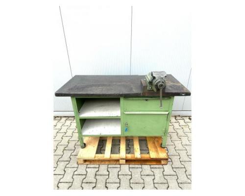 Werkbank Werktisch mit Schraubstock von Boley - Bild 1