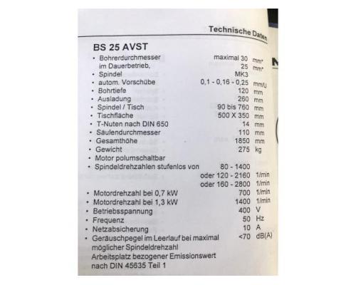 Säulenbohrmaschine MAXION BS 25 AV ST - Bild 6