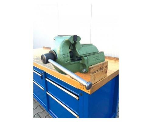 Werkbank 2-Meter mit Schraubstock (Leinen) - Bild 2