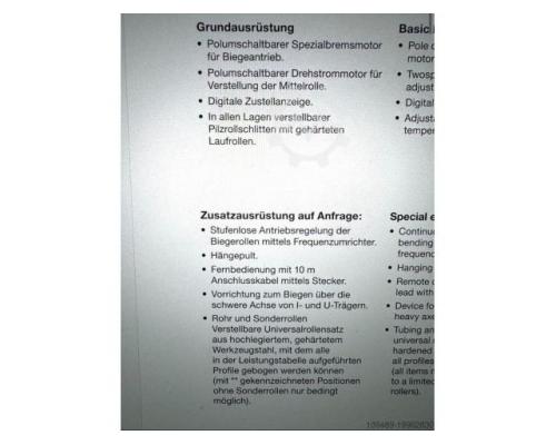 HERKULES BO 230 K2 / Ring - Rofilbiegemaschine incl. Walzensätzen - Bild 13