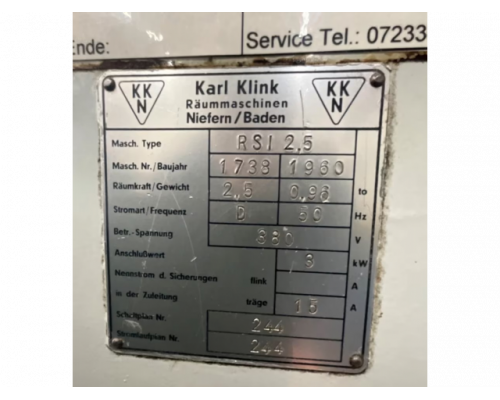 Karl Klink RSI 2,5 EH Räummaschine - Bild 5