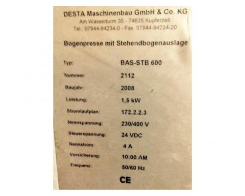 Desta BAS-STB 600 Stehendbogen-Pressauslage - Bild 3