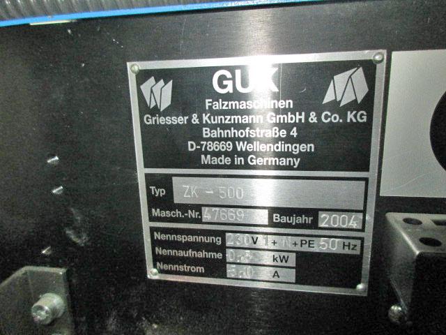 digitales Messerfalzwerk GUK ZK 500 (mobiler Kreuzbruch) - 3