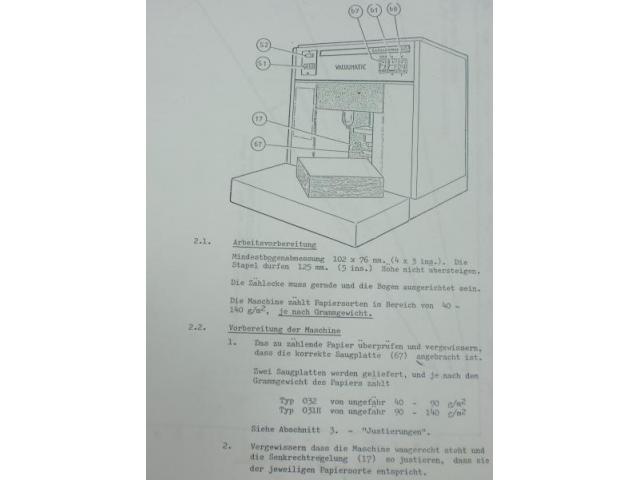 Vacuumatic Selectomat 80 Papierbogenzählmaschine - 3