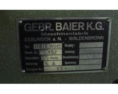 Baier Geba 49-5 Heiss-Prägepresse - Bild 3