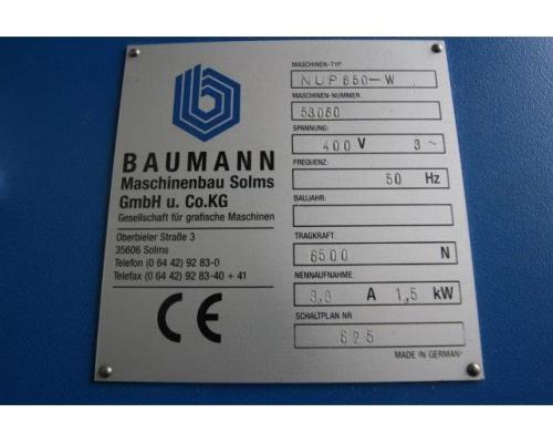 Baumann Wohlenberg NUP 650 Stapellift mit Einstapelhilfe - Bild 2