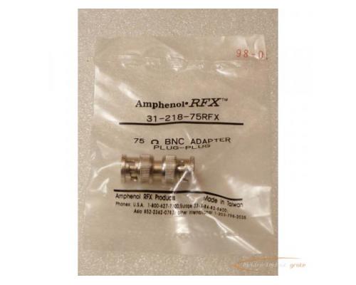 Amphenol 75 Ohm BNC Adapter Plug-Plug 31-218-75RFX, ungebraucht