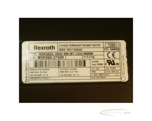 Rexroth MSK060C-0600-NN-M1-UG0-NNNN Permanent Magnet Motor - ungebraucht - - Bild 2