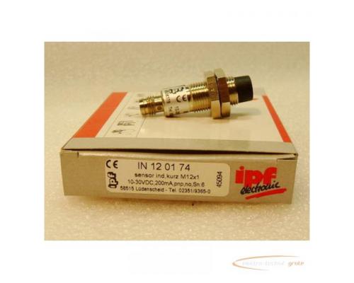 ipf electronic IN 12 01 74 Sensor ind. M12x1