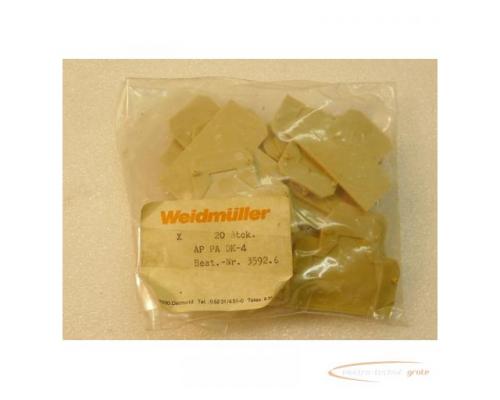 Weidmüller AP PA DK-4 Endplatte VPE 20 stk