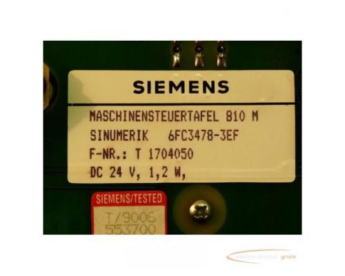 Siemens 6FC3478-3EF Steuertafel - Bild 3