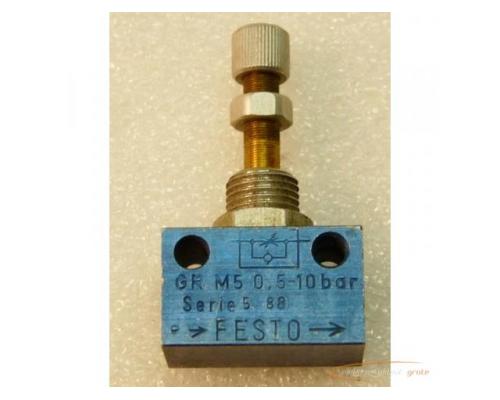 Festo GR M5 0.5-10 bar Drosselrückschlagventi