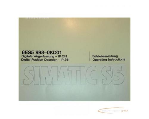 Siemens 6ES5998-0KD01 Anleitung - Bild 2