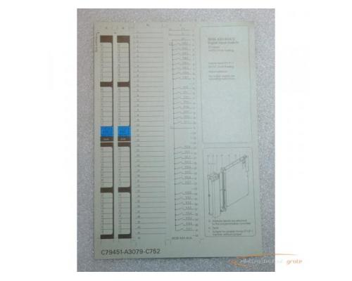 Siemens C79451-A3079-C752 Bezeichnungsetikett für 6ES5430-4UA13