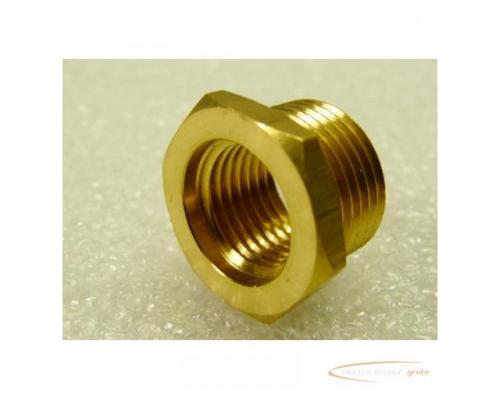 Reduziernippel 3/8" - 1/4" Messing VPE= 9 Stück