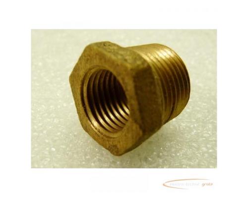 Reduziernippel 3/8" - 1/4" Messing VPE= 2 Stück
