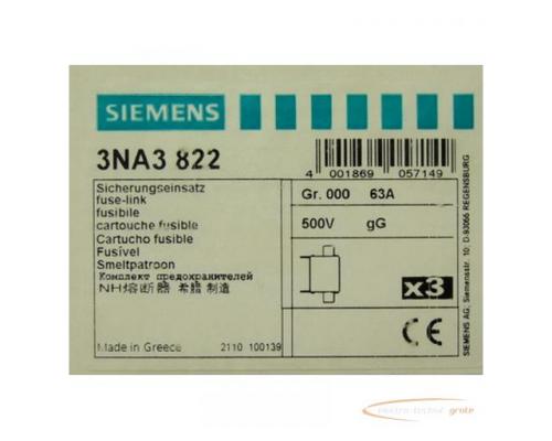 Siemens 3NA3822 Sicherungseinsatz VPE = 3 St. - Bild 2