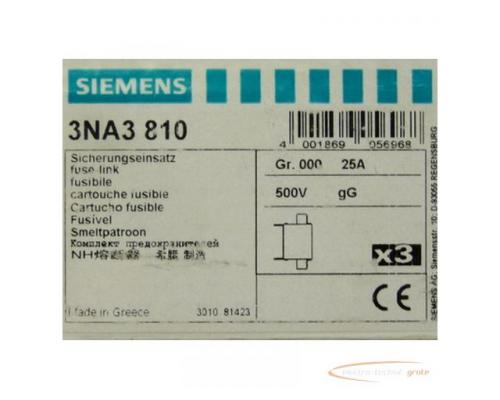 Siemens 3NA3810 Sicherungseinsatz VPE = 3 St. - Bild 2